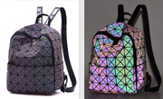 Luminous Women Backpacks Fashion Girl Daily Backpack Women's Package Geometry Sequins Folding Bags Mini Bag School Bagpack