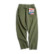 Maden Vintage Brown Corduroy Pants Men Solid Harajuku Straight  Pant Cargo Retro Casual Streetwear Trouser Safari  Bottoms