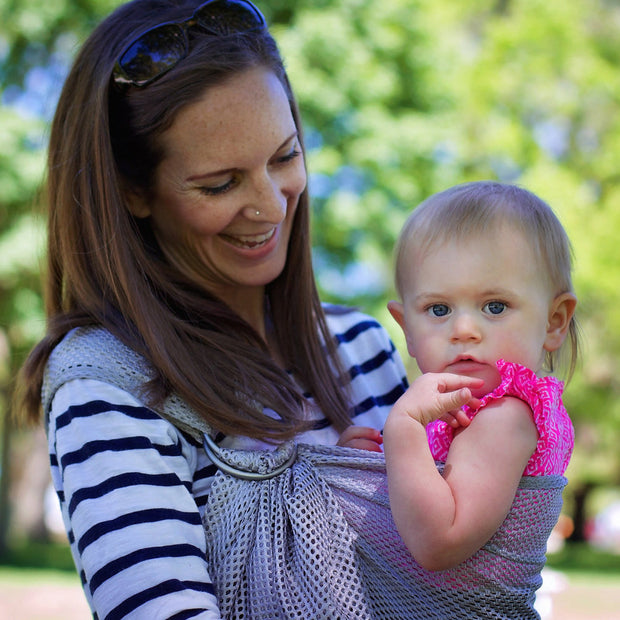 Écharpe Ajustable AIR (Ring Sling) | Gris-3