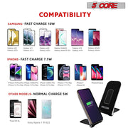 5 Core Wireless Charger 10W Max Fast Wireless Charging Pad Glass Top Pair Boostcharge Slim USB-C-3