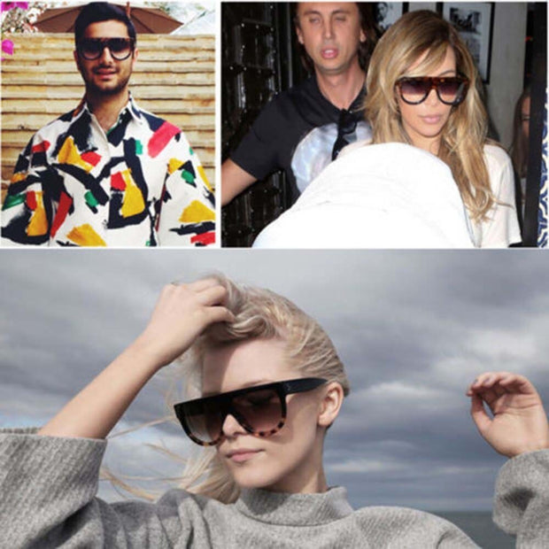 Women Sunglasses Oversized Square Goggles Shades Sun Glasses Outdoor Vintage